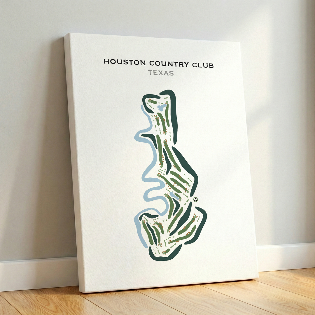 Houston Country Club, Texas - Printed Golf Courses