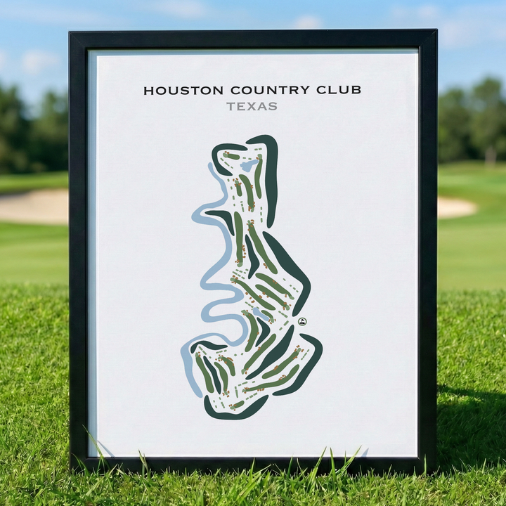 Houston Country Club, Texas - Printed Golf Courses