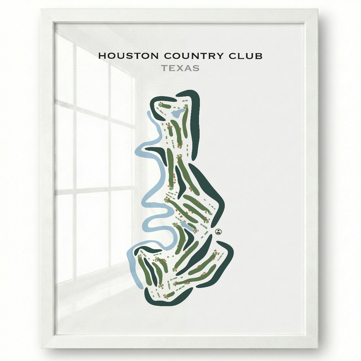 Houston Country Club, Texas - Printed Golf Courses