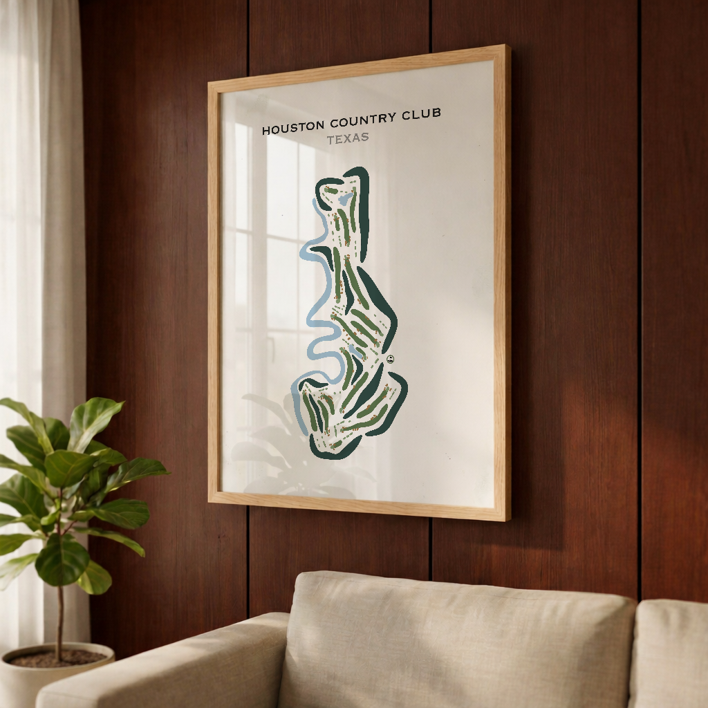 Houston Country Club, Texas - Printed Golf Courses