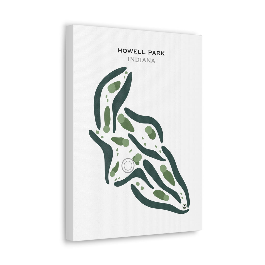 Howell Park Golf Course, Indiana - Printed Golf Courses