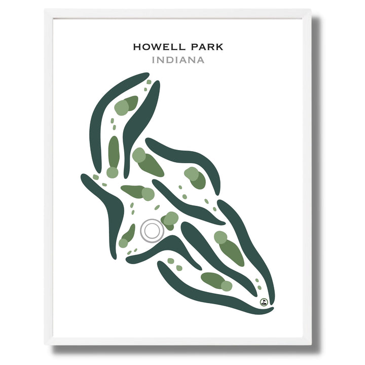 Howell Park Golf Course, Indiana - Printed Golf Courses