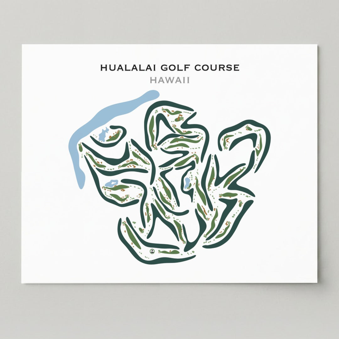 Hualalai Golf Course, Hawaii - Printed Golf Courses
