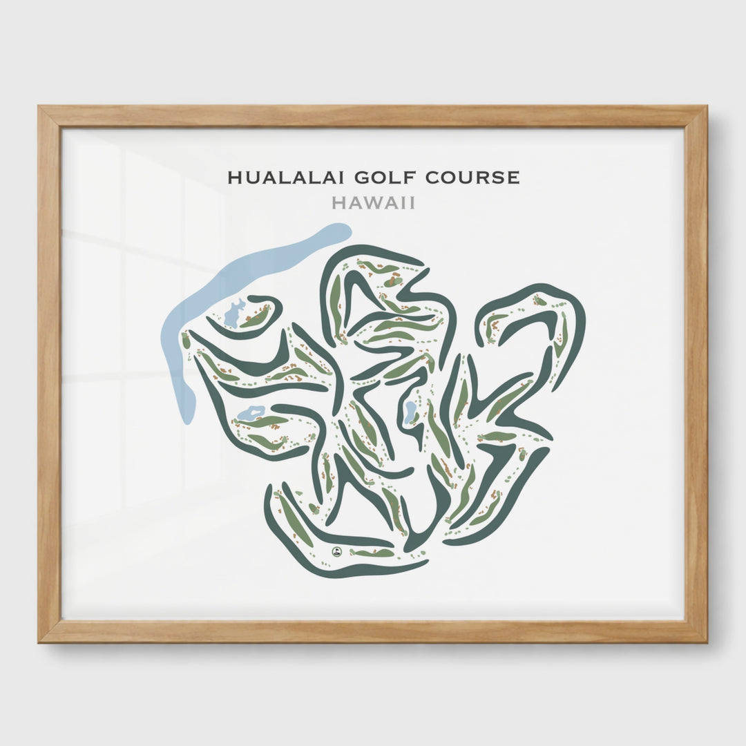 Hualalai Golf Course, Hawaii - Printed Golf Courses