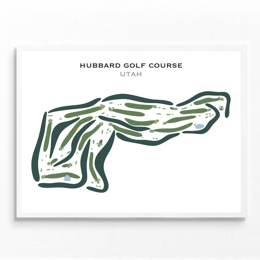Hubbard Golf Course, Layton Utah - Printed Golf Courses - Golf Course Prints
