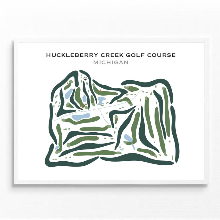 Huckleberry Creek Golf Course, Michigan - Printed Golf Courses