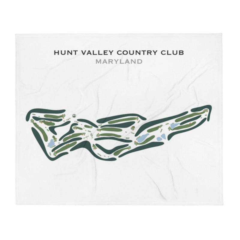 Hunt Valley Country Club, Maryland - Printed Golf Course