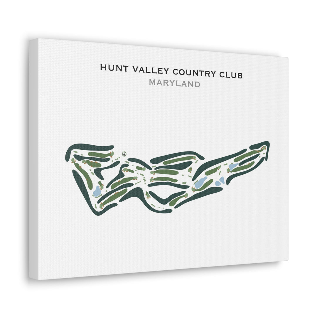 Hunt Valley Country Club, Maryland - Printed Golf Course