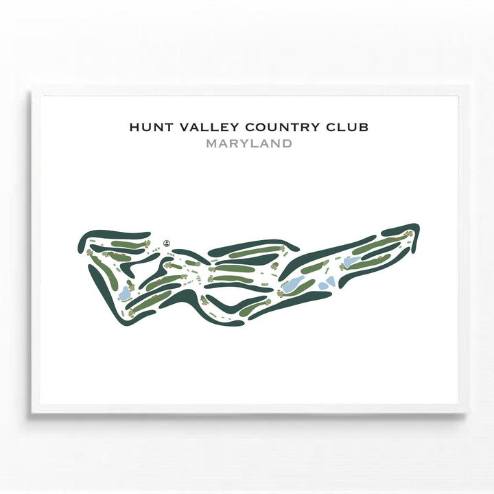 Hunt Valley Country Club, Maryland - Printed Golf Course