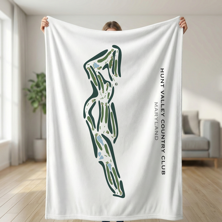 Hunt Valley Country Club, Maryland - Printed Golf Course