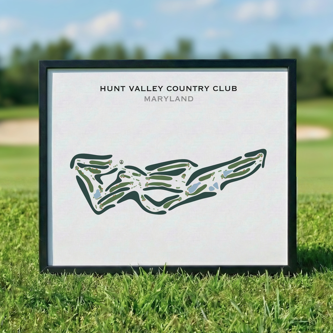 Hunt Valley Country Club, Maryland - Printed Golf Course