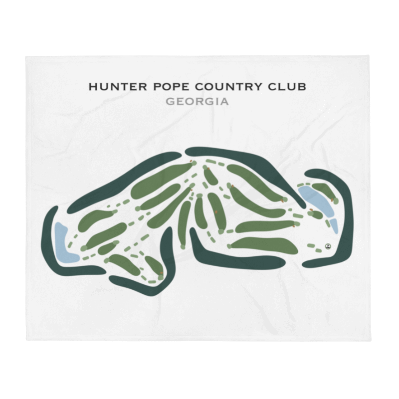 Hunter Pope Country Club, Georgia - Printed Golf Courses