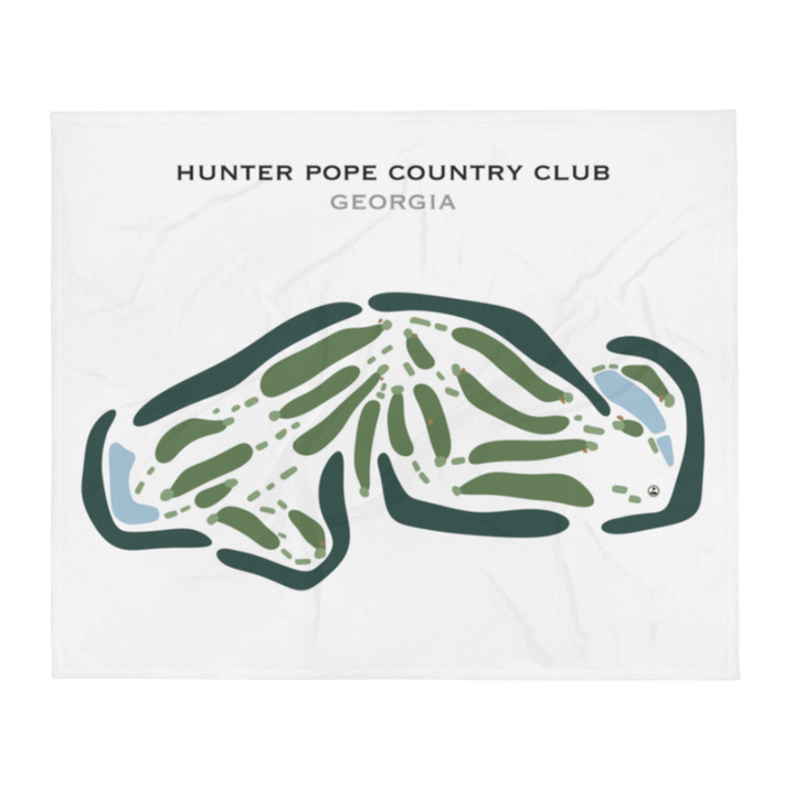 Hunter Pope Country Club, Georgia - Printed Golf Courses