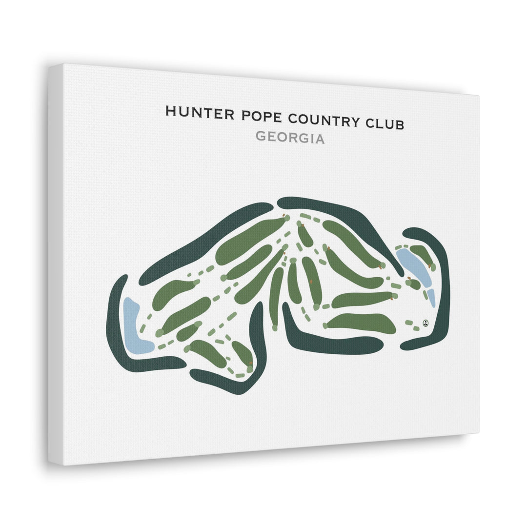 Hunter Pope Country Club, Georgia - Printed Golf Courses