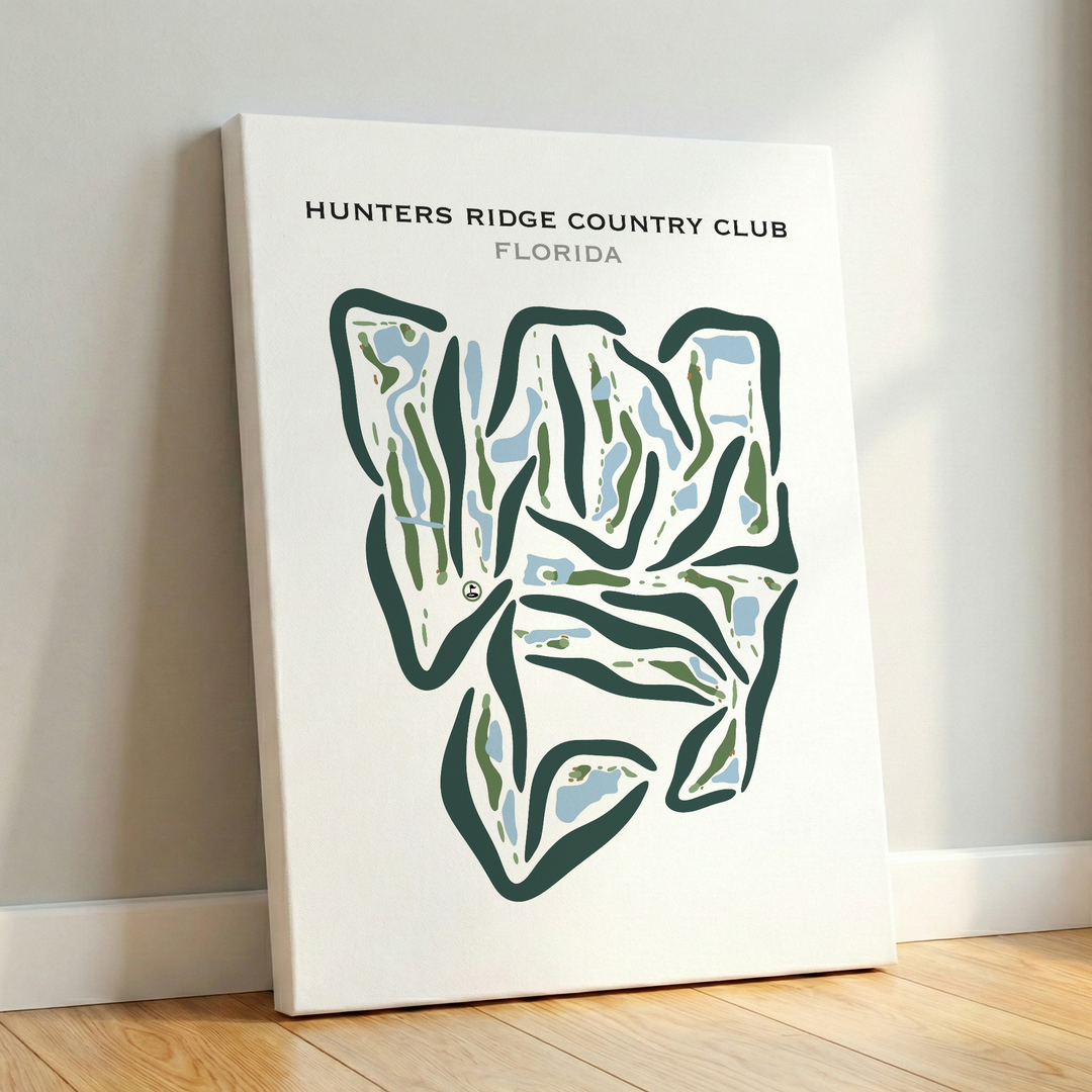 Hunters Ridge Country Club, Florida - Printed Golf Courses