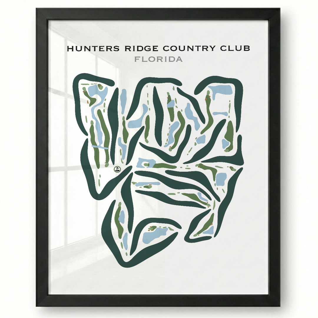 Hunters Ridge Country Club, Florida - Printed Golf Courses