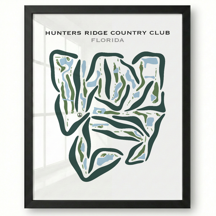 Hunters Ridge Country Club, Florida - Printed Golf Courses