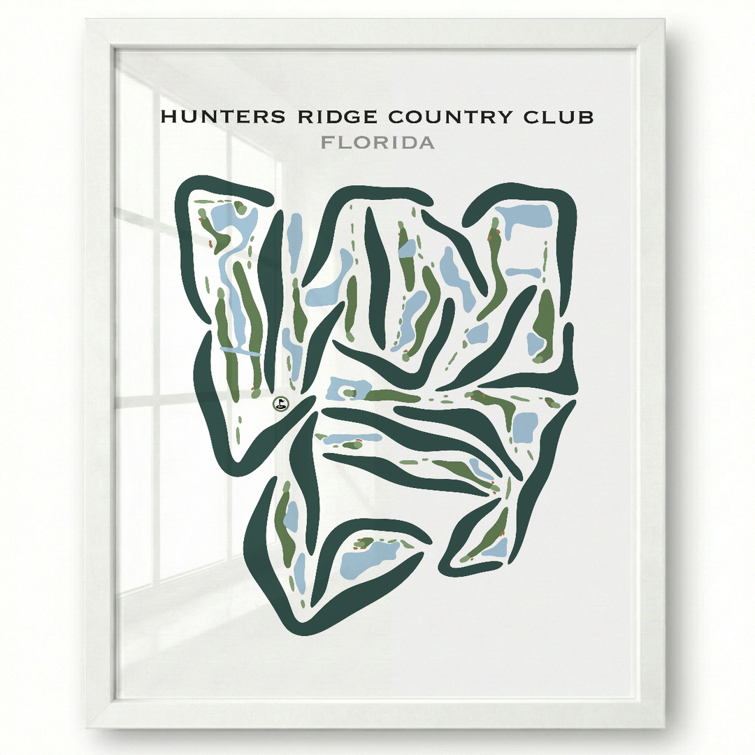 Hunters Ridge Country Club, Florida - Printed Golf Courses