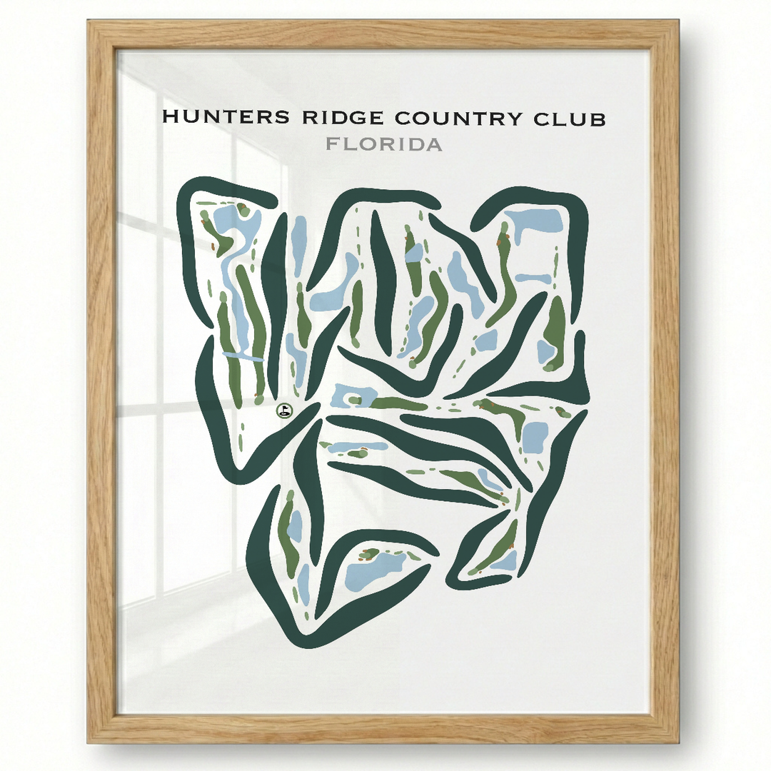 Hunters Ridge Country Club, Florida - Printed Golf Courses