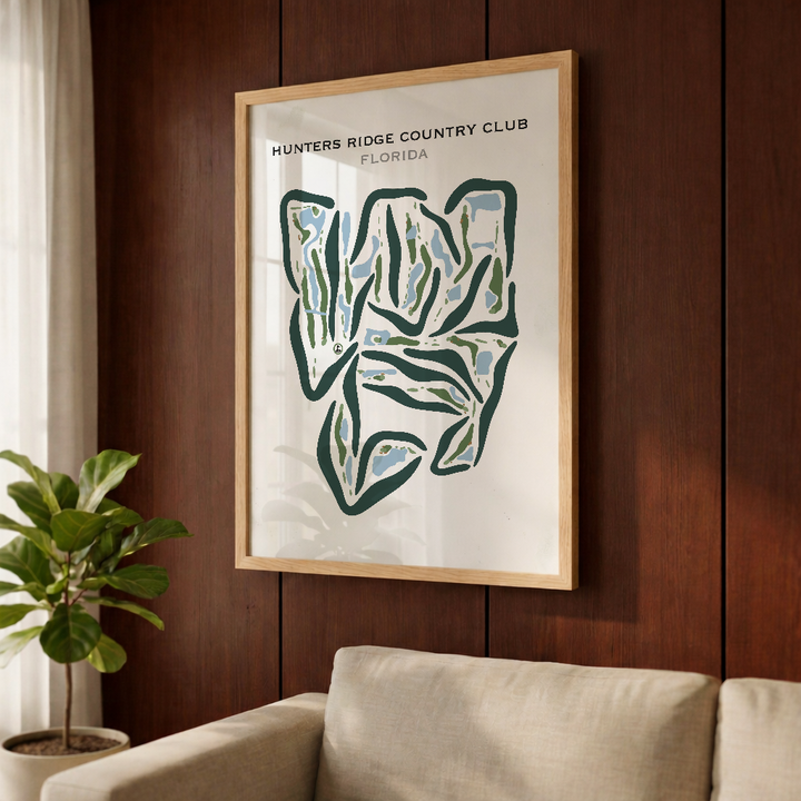 Hunters Ridge Country Club, Florida - Printed Golf Courses
