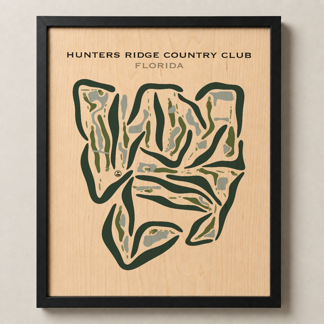 Hunters Ridge Country Club, Florida - Printed Golf Courses