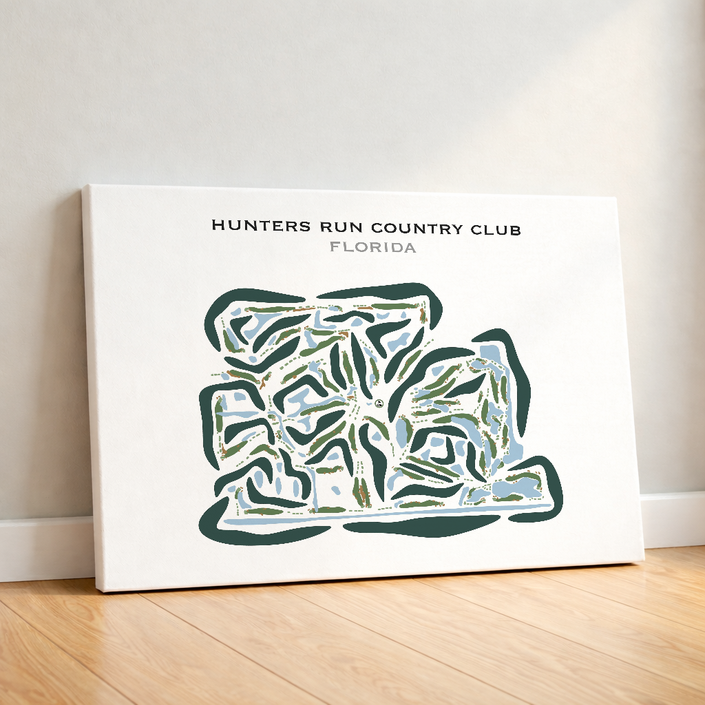 Hunters Run Country Club, Florida - Printed Golf Courses