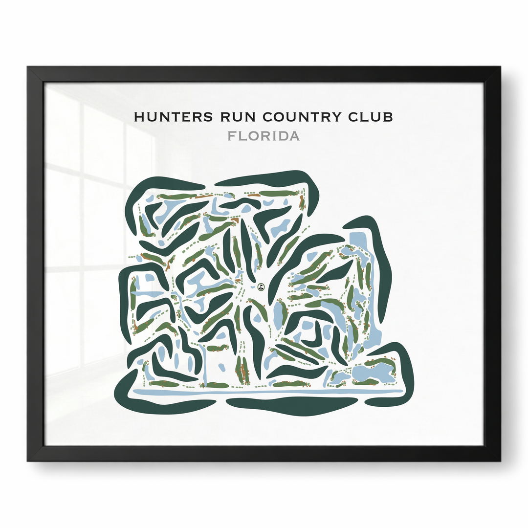 Hunters Run Country Club, Florida - Printed Golf Courses