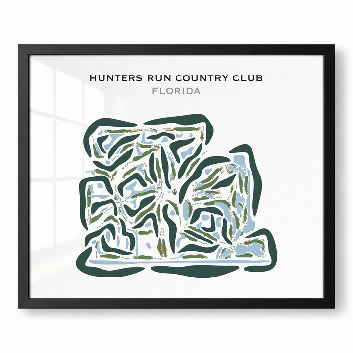 Hunters Run Country Club, Florida - Printed Golf Courses
