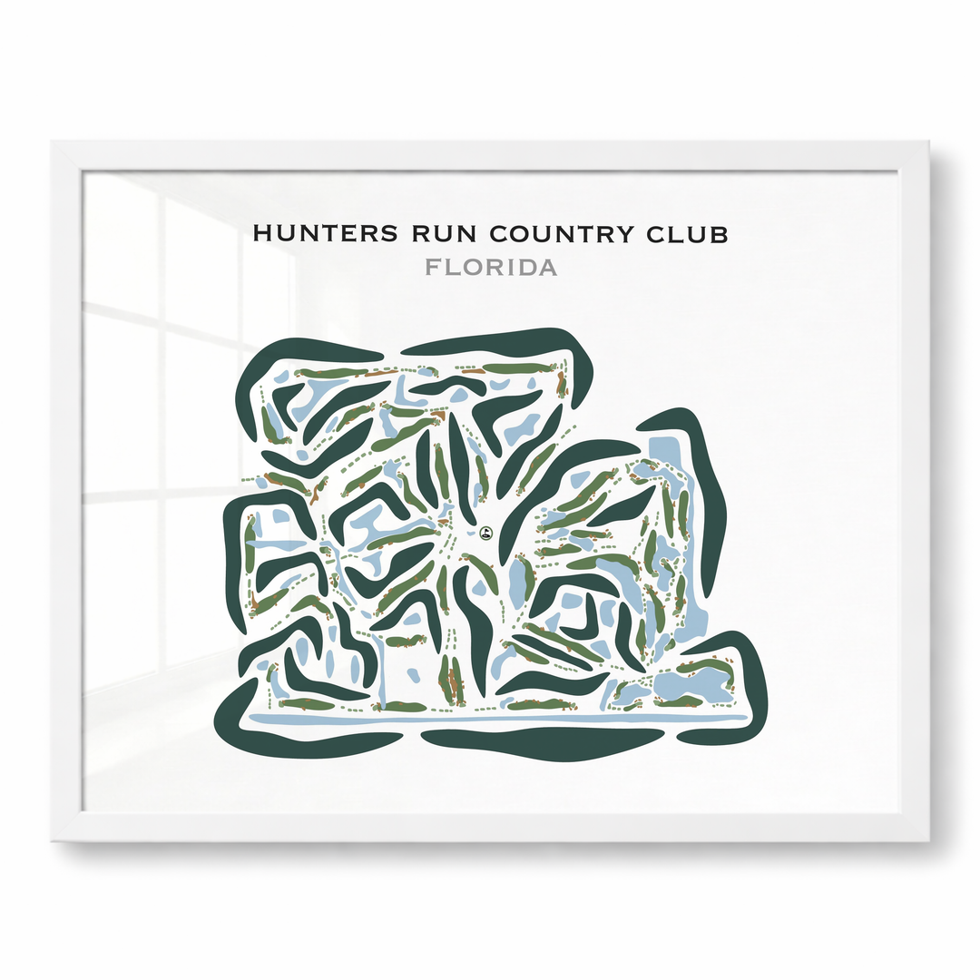 Hunters Run Country Club, Florida - Printed Golf Courses