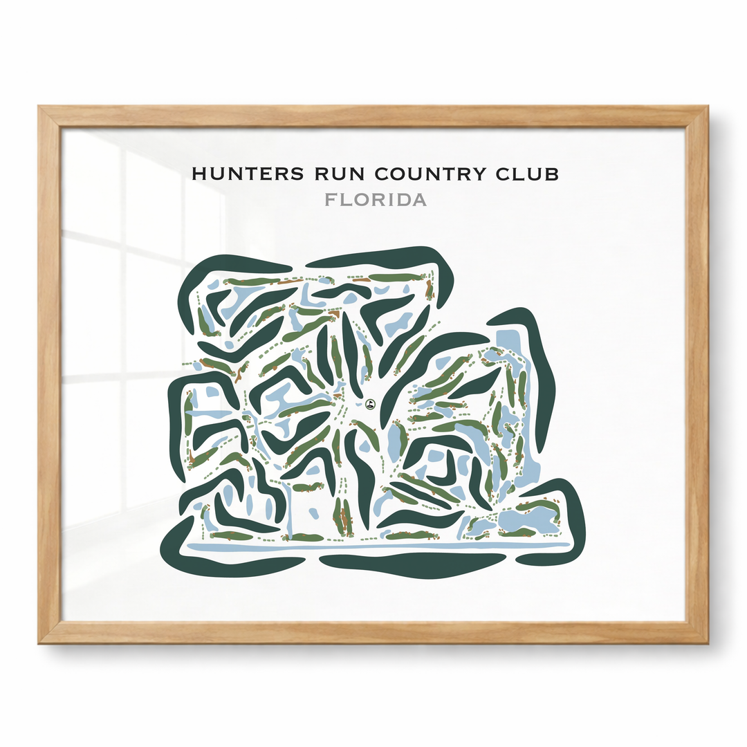 Hunters Run Country Club, Florida - Printed Golf Courses