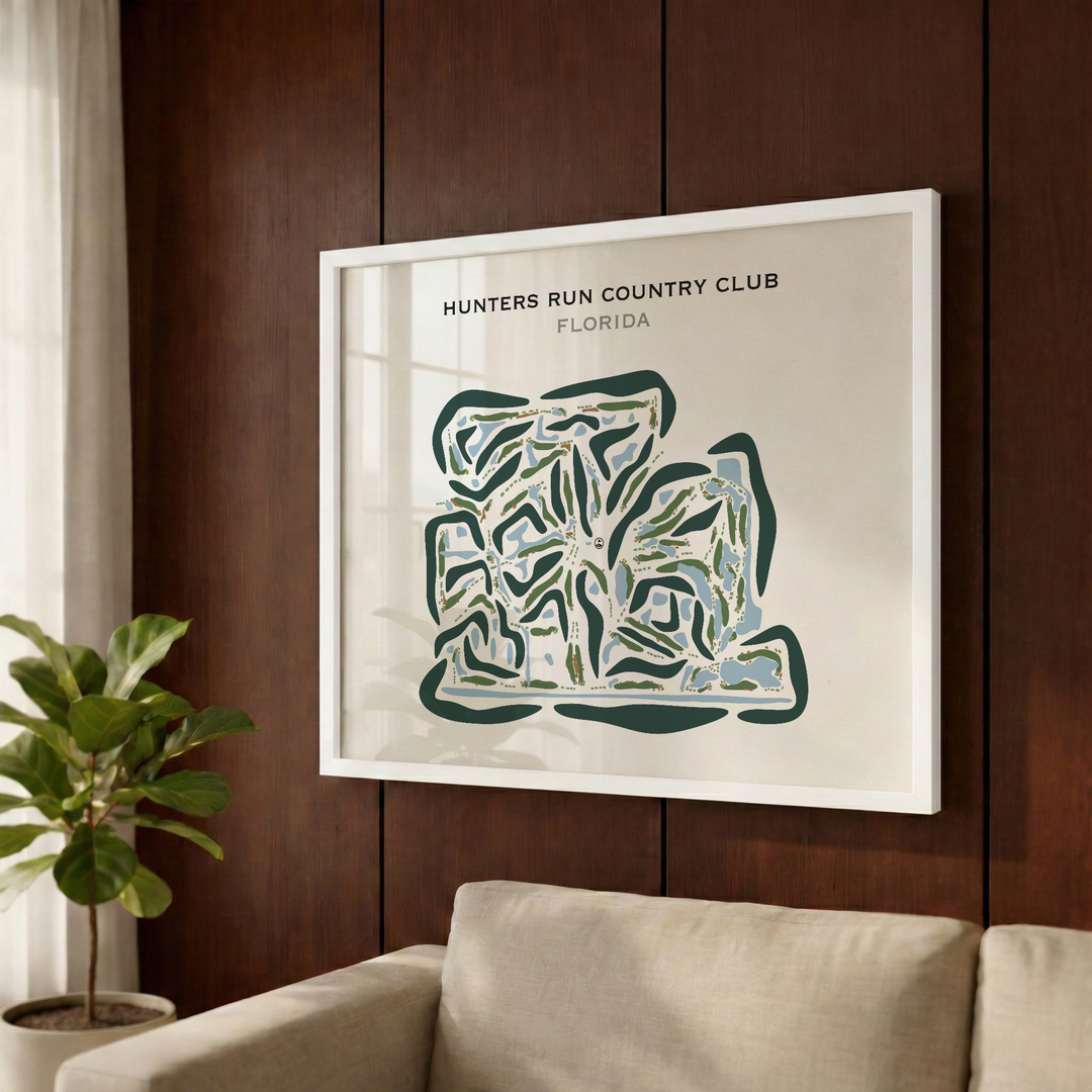 Hunters Run Country Club, Florida - Printed Golf Courses