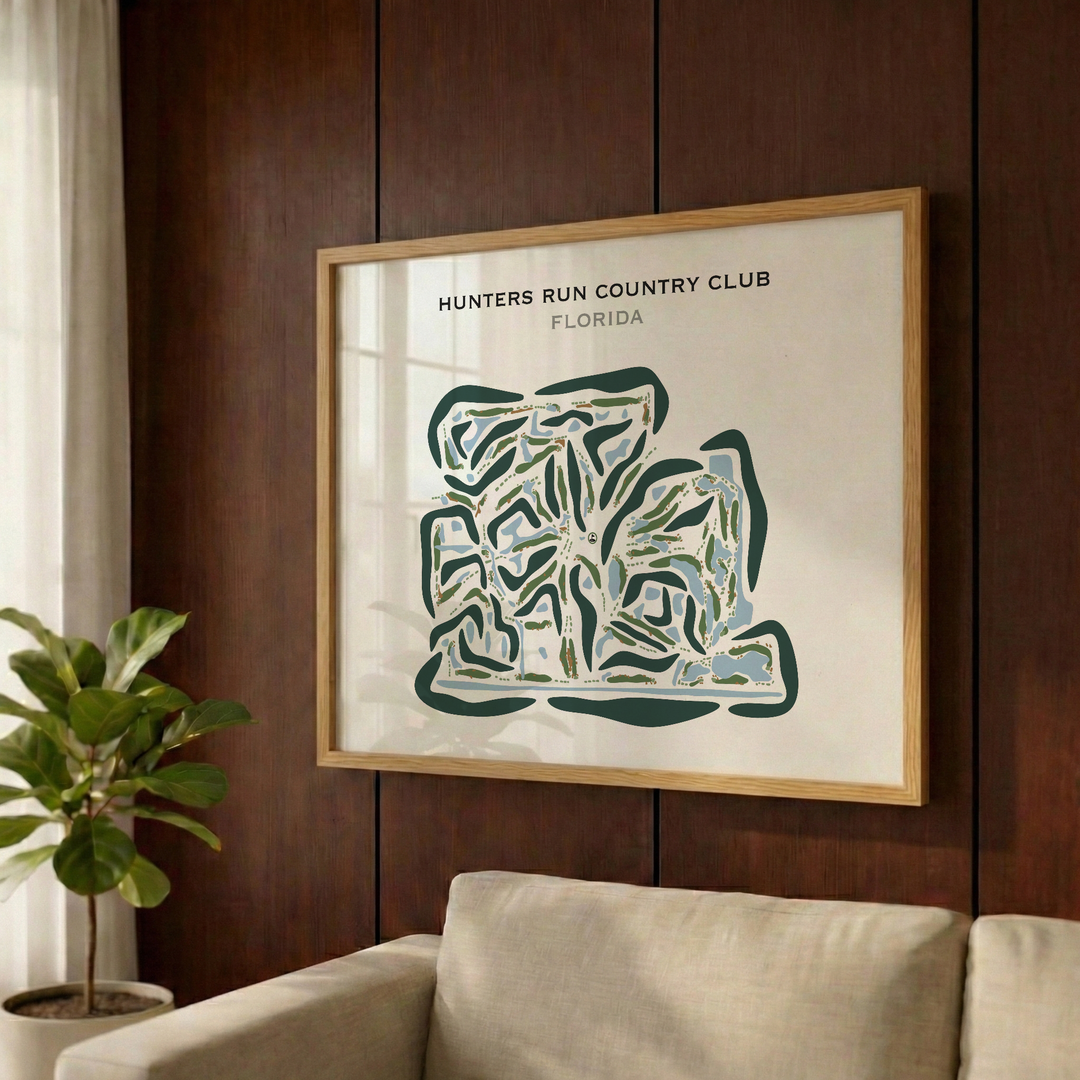 Hunters Run Country Club, Florida - Printed Golf Courses