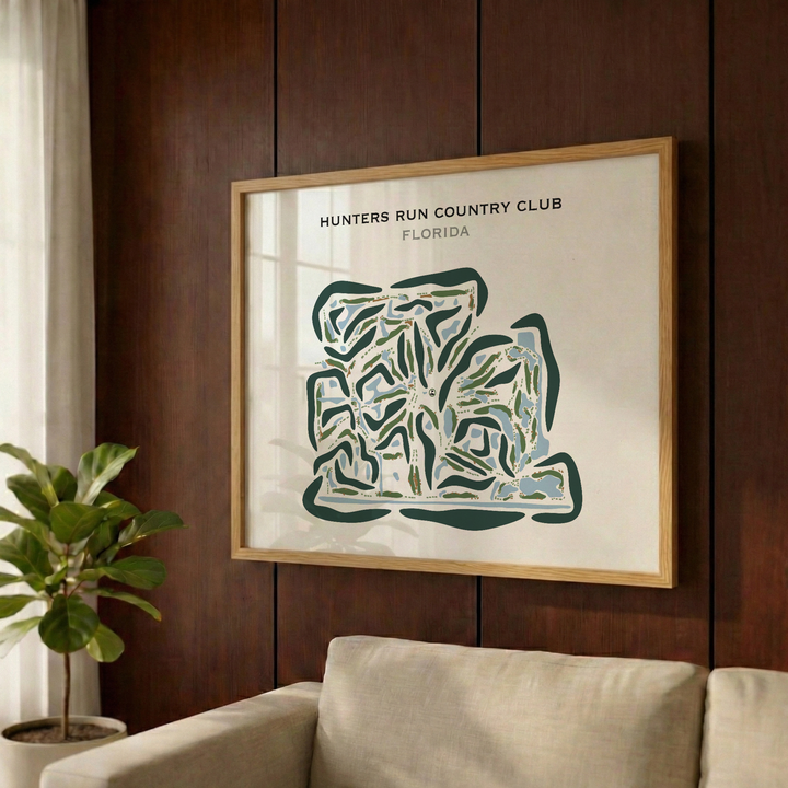 Hunters Run Country Club, Florida - Printed Golf Courses