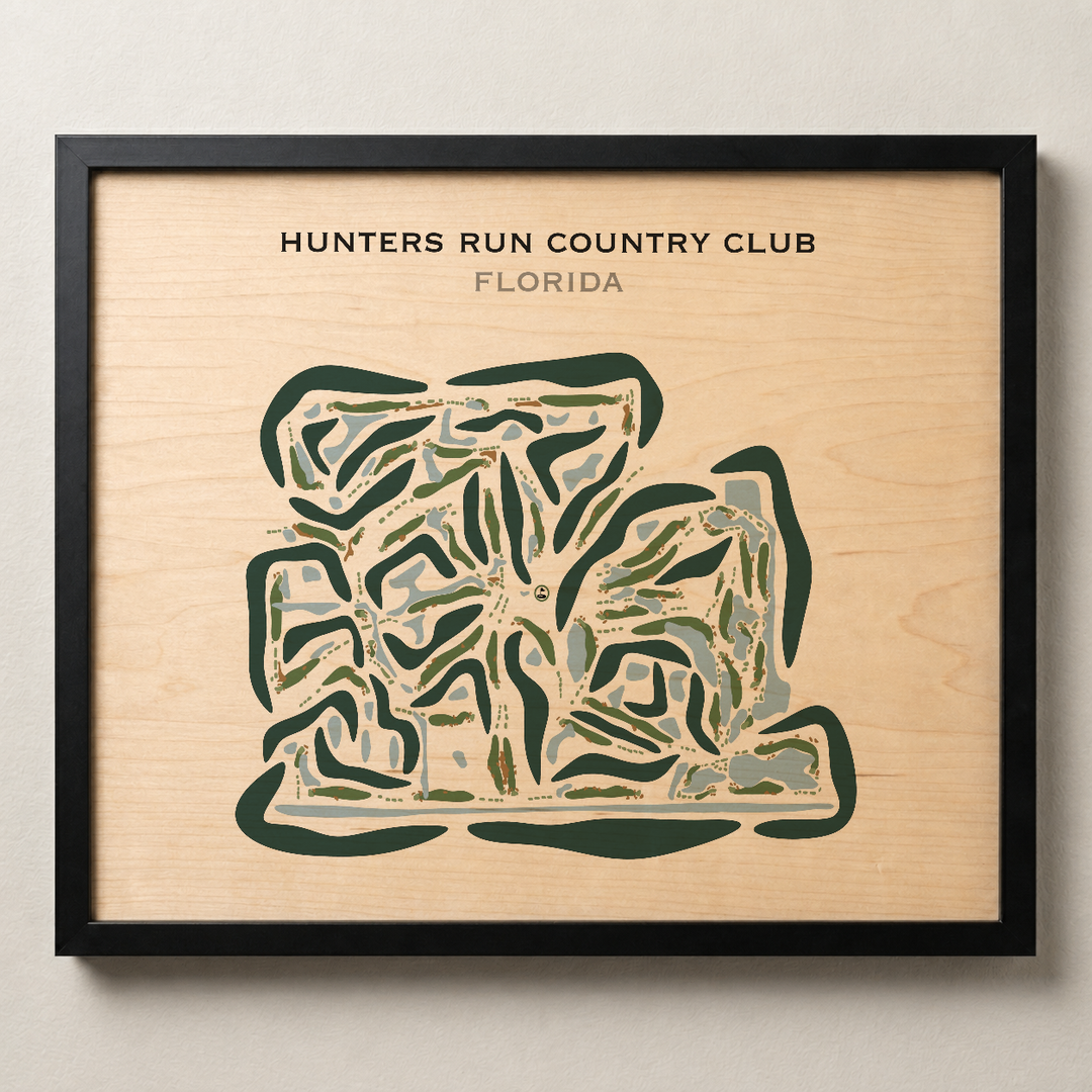 Hunters Run Country Club, Florida - Printed Golf Courses