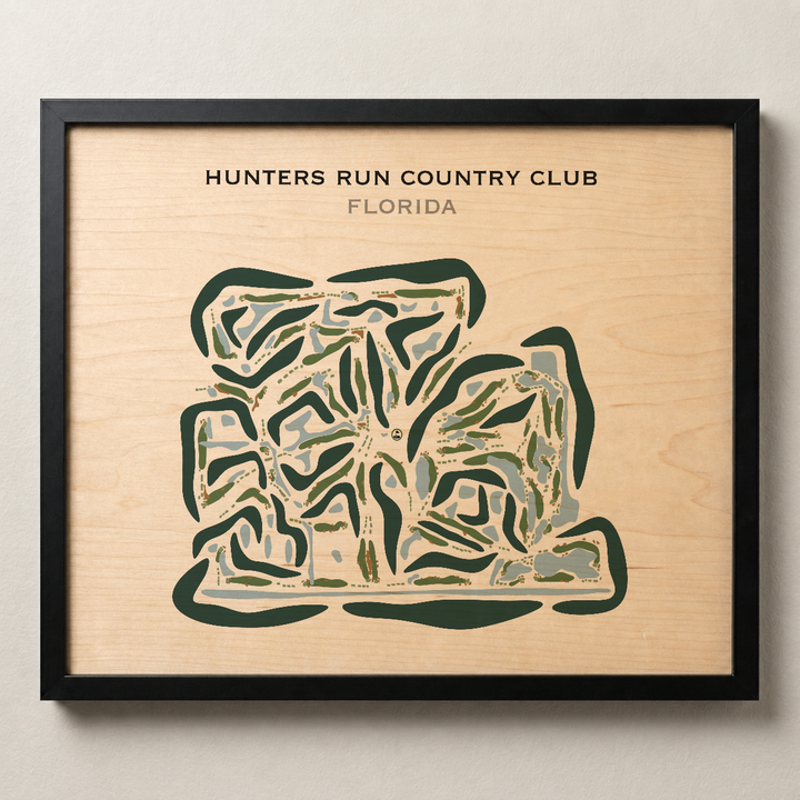 Hunters Run Country Club, Florida - Printed Golf Courses