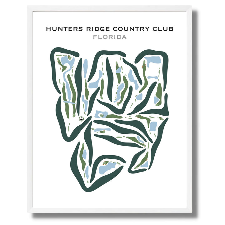 Hunters Ridge Country Club, Florida - Printed Golf Courses