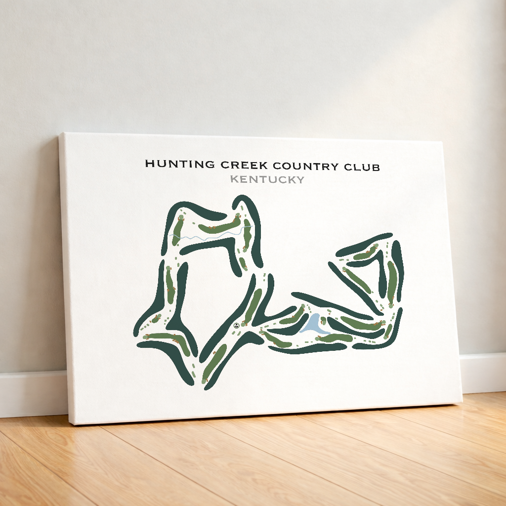 Hunting Creek Country Club, Kentucky - Printed Golf Course