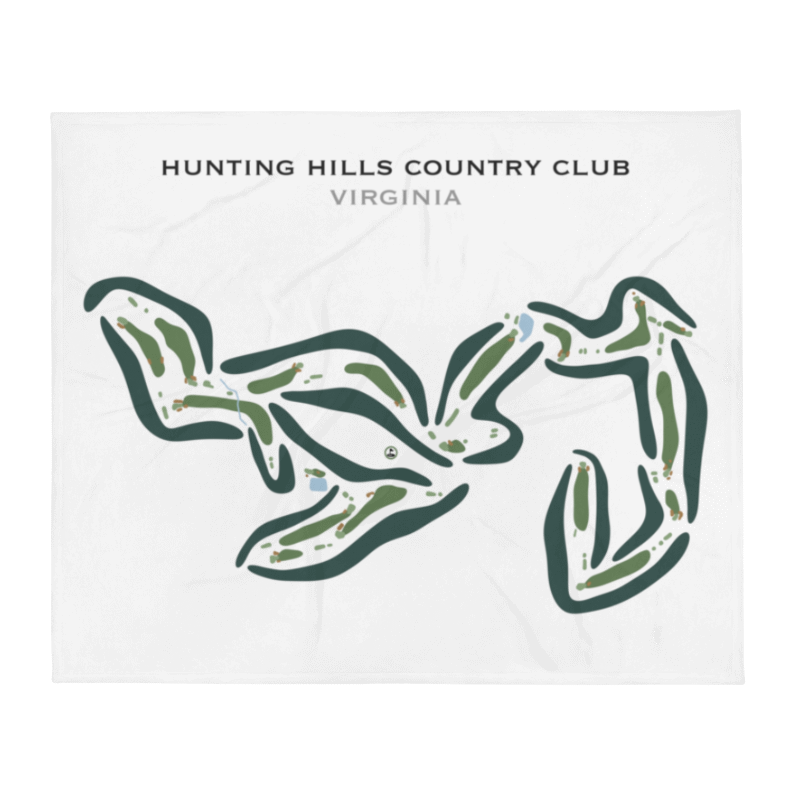 Hunting Hills Country Club, Virginia - Printed Golf Courses