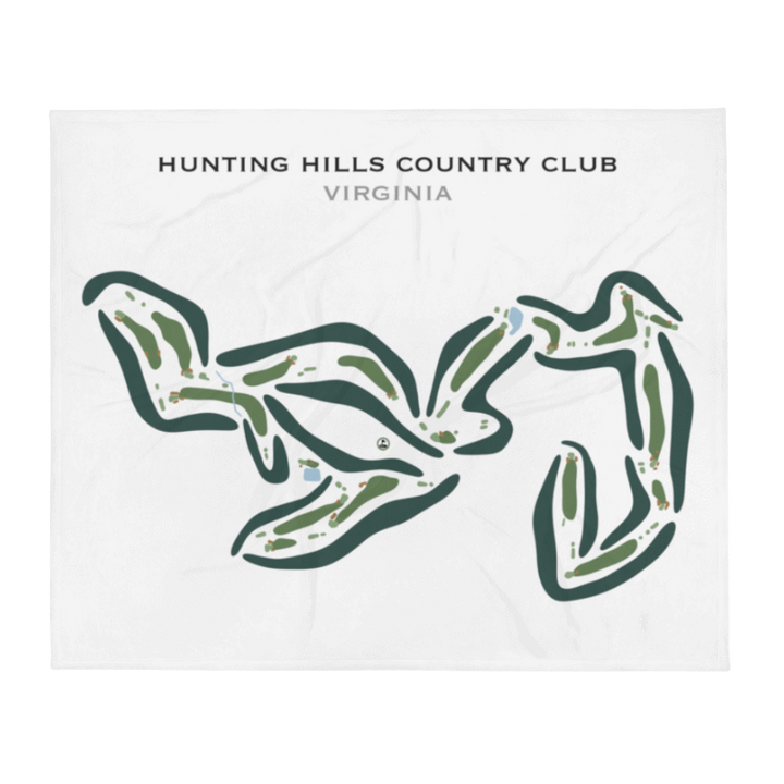 Hunting Hills Country Club, Virginia - Printed Golf Courses