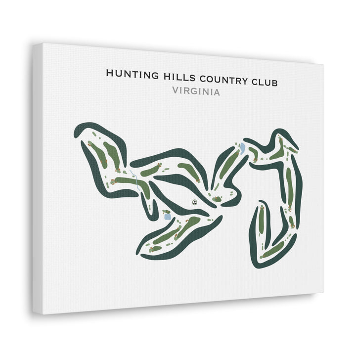 Hunting Hills Country Club, Virginia - Printed Golf Courses