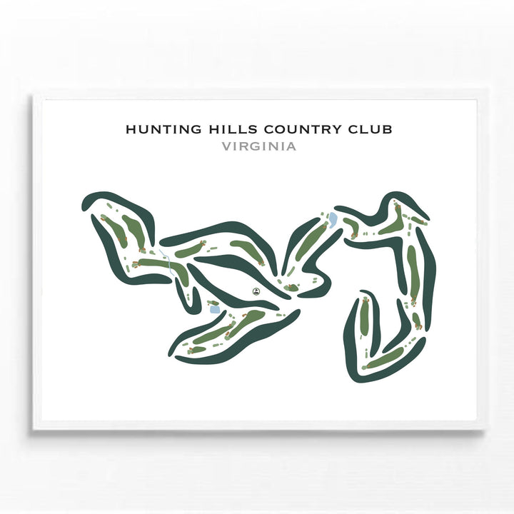 Hunting Hills Country Club, Virginia - Printed Golf Courses