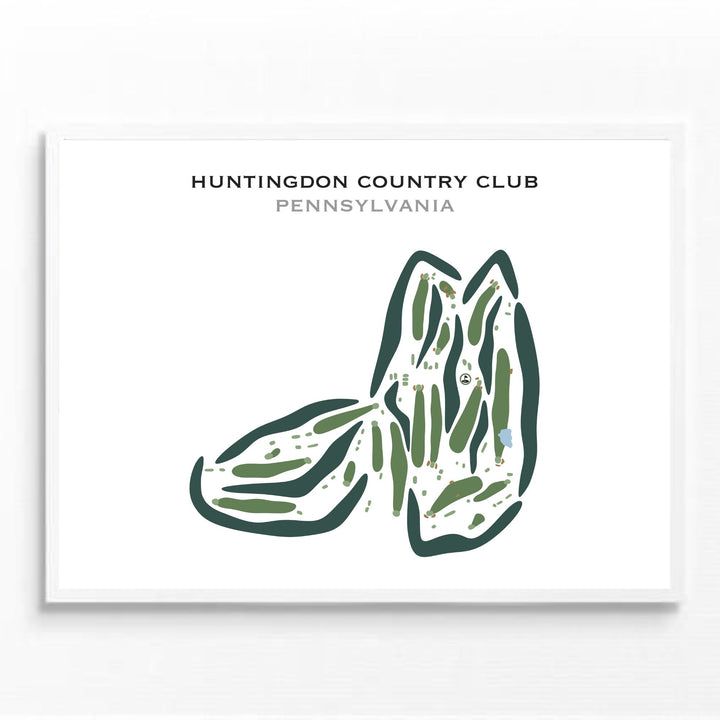 Huntingdon Country Club, Pennsylvania - Printed Golf Courses