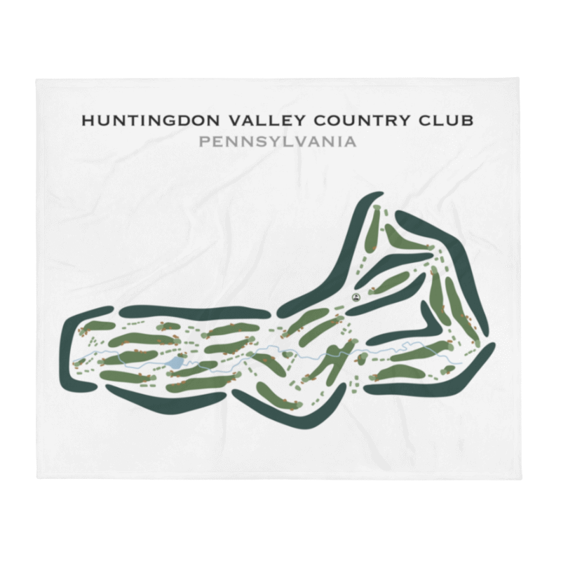 Huntingdon Valley Country Club, Pennsylvania - Printed Golf Courses