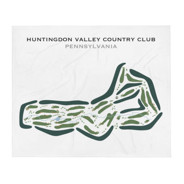 Huntingdon Valley Country Club, Pennsylvania - Printed Golf Courses