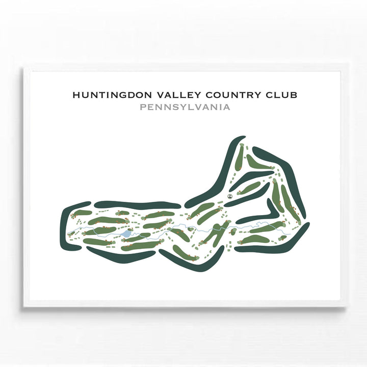 Huntingdon Valley Country Club, Pennsylvania - Printed Golf Courses