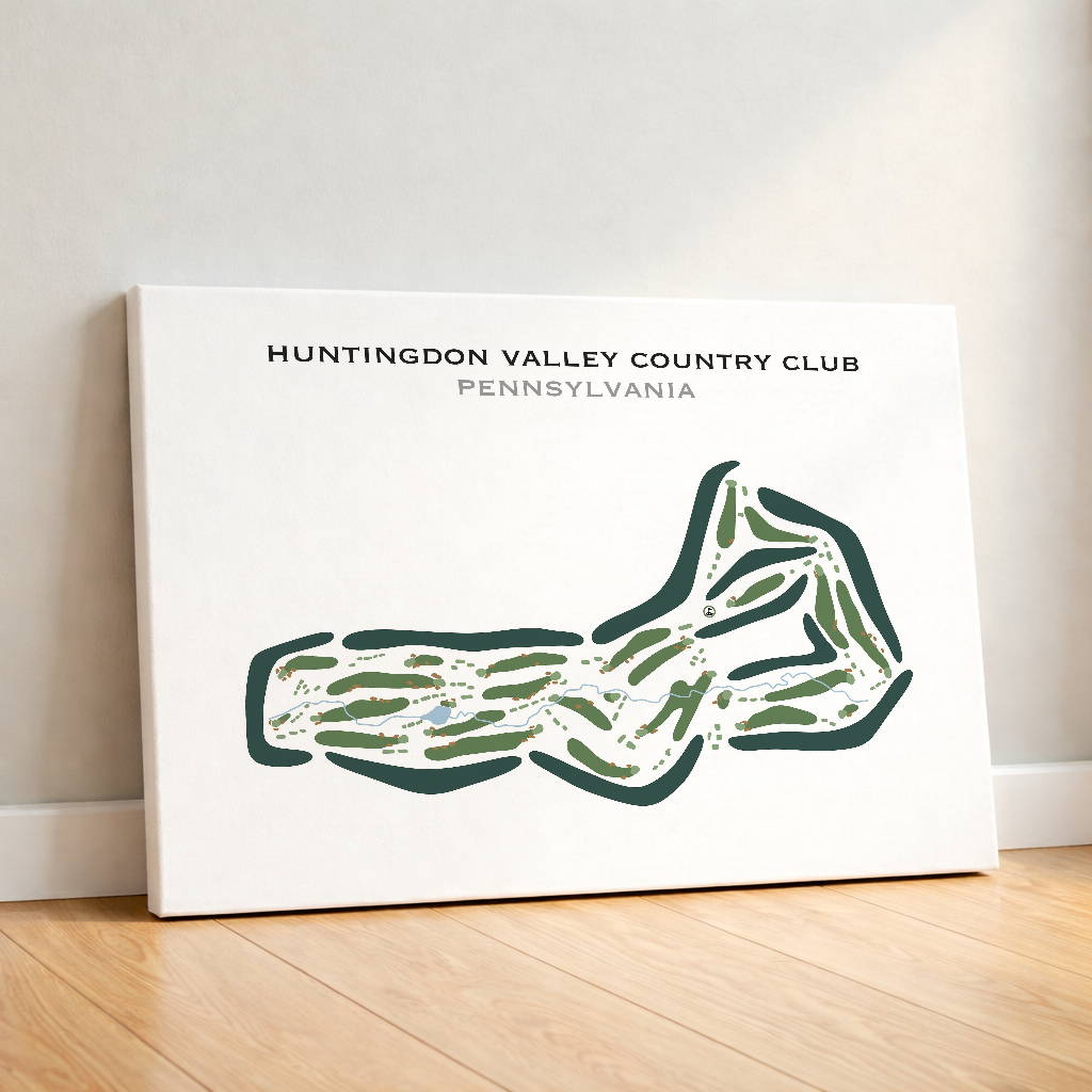 Huntingdon Valley Country Club, Pennsylvania - Printed Golf Courses