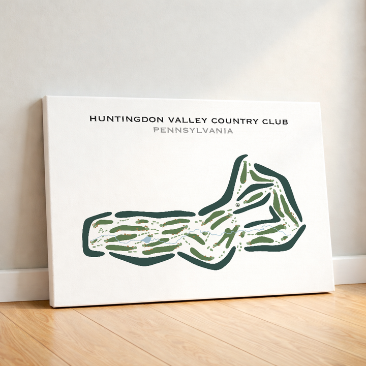 Huntingdon Valley Country Club, Pennsylvania - Printed Golf Courses