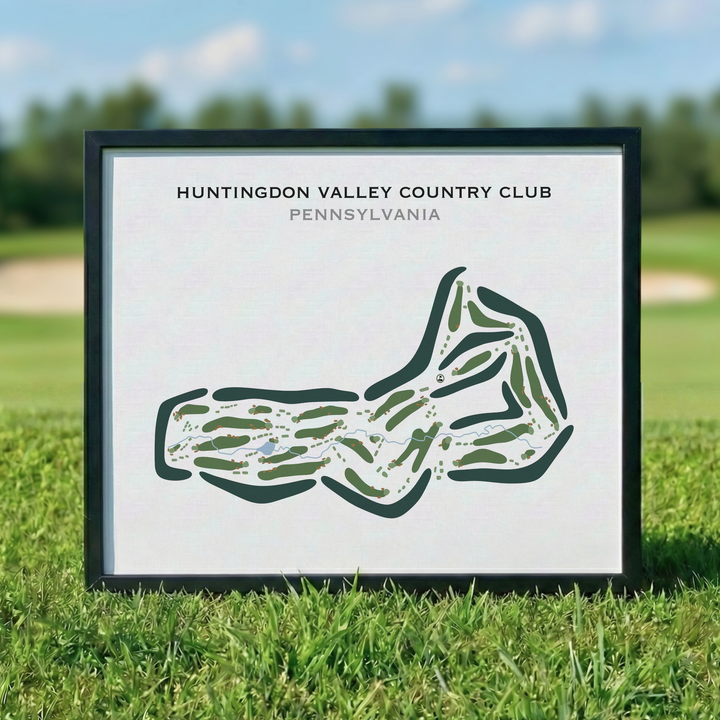 Huntingdon Valley Country Club, Pennsylvania - Printed Golf Courses