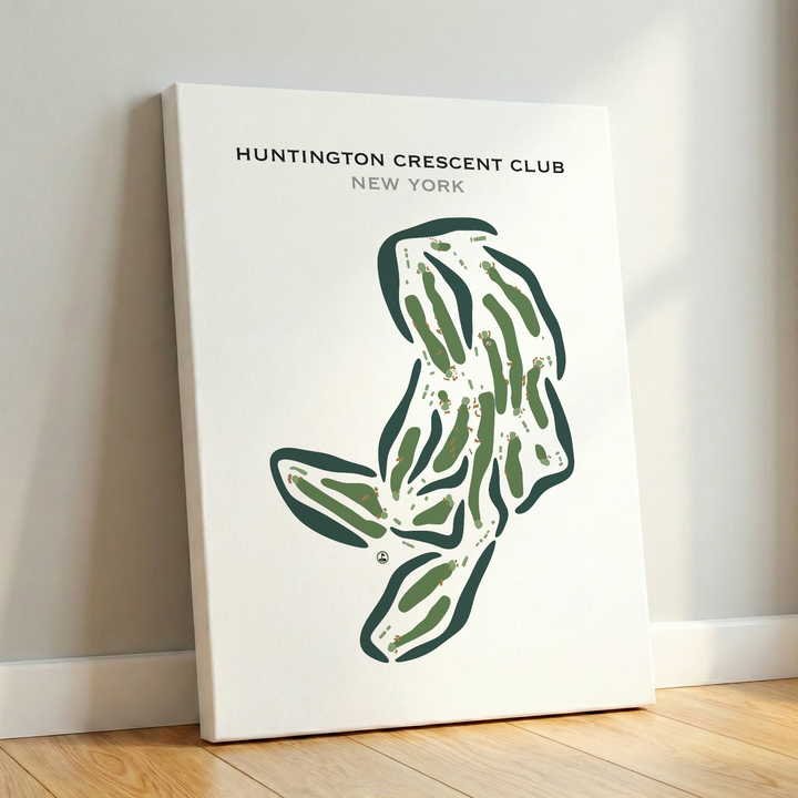 Huntington Crescent Club, New York - Printed Golf Courses