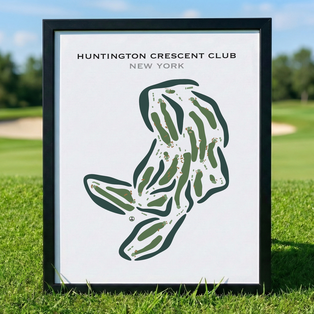 Huntington Crescent Club, New York - Printed Golf Courses